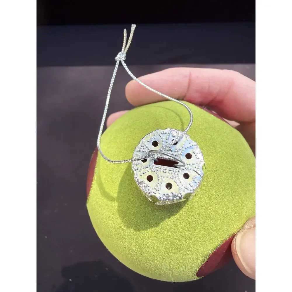 Dept 56 Whimsical Christmas ornament Beaded Star & Flocked Ball -Lo10